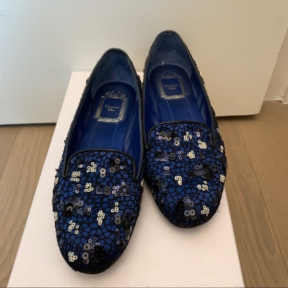 Dior Blue Flats size 35.5 - Picture 4 of 4